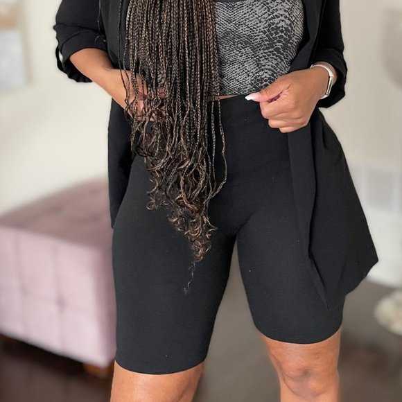 (NWT) "Hold Me Tight" Biker Shorts - Black - Picture 2 of 4